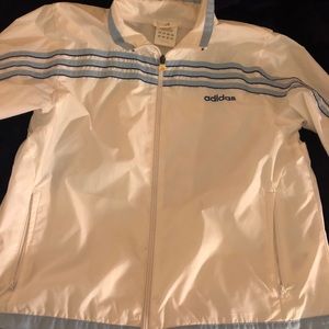 Vintage Blue and White Adidas Jacket